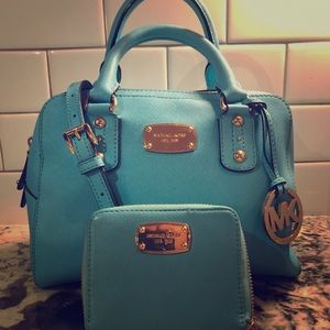 Michael Kors handbag with matching wallet